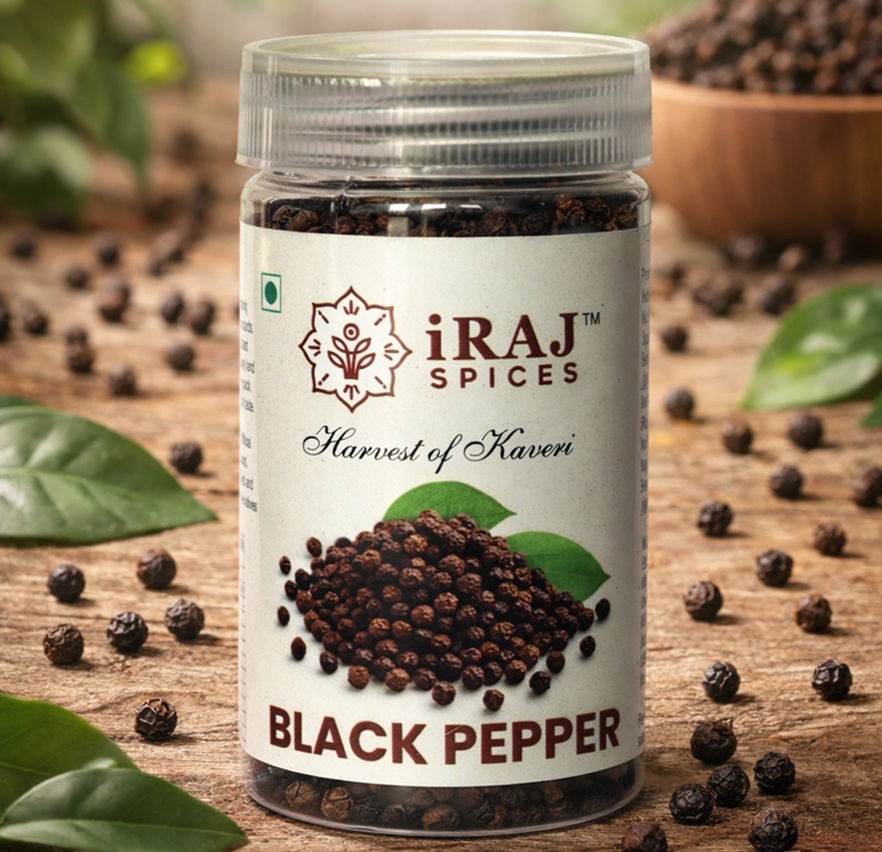 premium whole black pepper